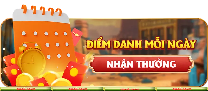 điểm danh mỗi ngày nhận thưởng